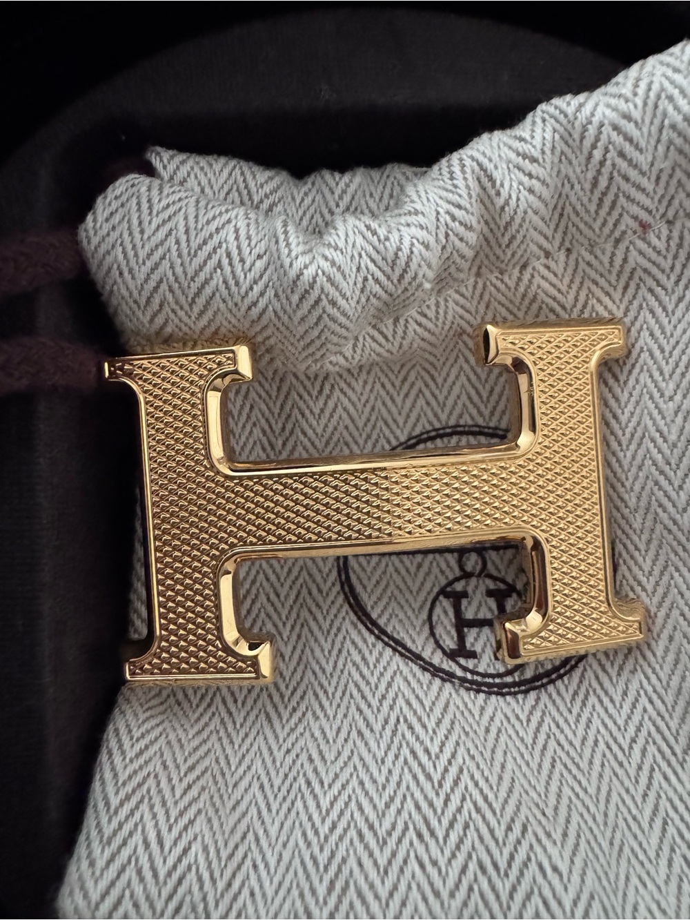 Hermes reversible Belt kit w/ Guillochee Buckle - Picture 3 of 11